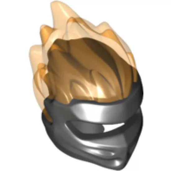 Minifigure, Headgear Ninjago Wrap Type 5 with Trans-Orange Energy Effect Pattern