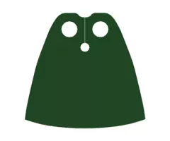 Minifigure, Body Wear Cape Cloth, Standard - Traditional Starched Fabric - Height 4 cm (22231)