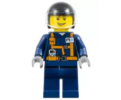 Helicopter Pilot - Dark Blue Suit with Harness