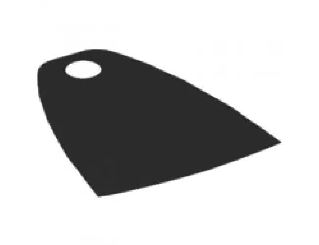 Minifigure, Body Wear Cape Cloth, Narrow with Single Top Hole