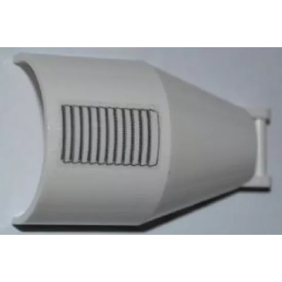 Windscreen 7 x 4 x 2 Round with Bar Handle with Vent Pattern (Sticker) - Set 3367