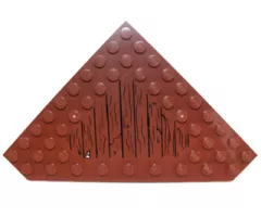 Wedge, Plate 10 x 10 Cut Corner with no Studs in Center with Wood Grain Floor and Nail Pattern (Sticker) - Set 70751