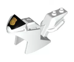 Riding Cycle Motorcycle Fairing, Racing (Sport) Bike with Black Windshield with Gold Badge Pattern
