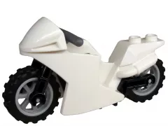 Riding Cycle Motorcycle Sport Bike with Black Frame, Light Bluish Gray Wheels and Dark Bluish Gray Handlebars