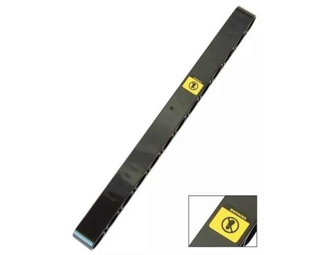 Technic, Liftarm 1 x 13 Thick with Yellow 'WARNING' and Black and Yellow Warning Sign Pattern (Sticker) - Set 42030
