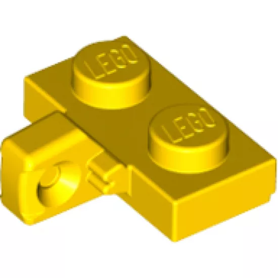 Hinge Plate 1 x 2 Locking with 1 Finger on Side with Bottom Groove