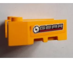 Wedge 3 x 4 with Stud Notches with 'GEAR' Pattern on Both Sides (Stickers) - Set 60151