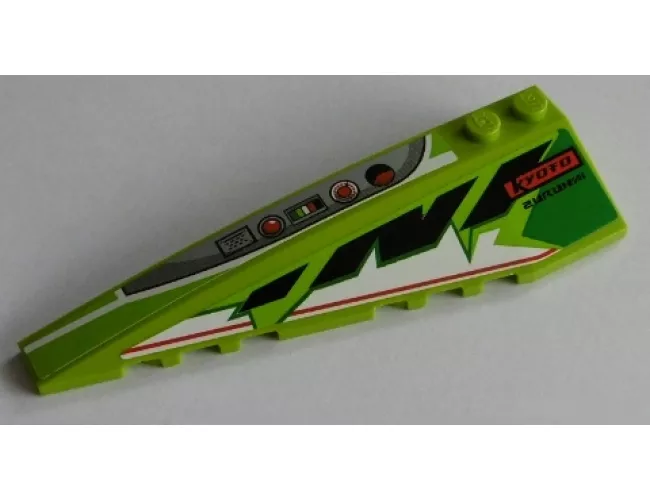 Wedge 10 x 3 Left with 'KYOTO ZURUHNI' and Switches Pattern (Stickers) - Set 8864