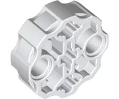 Technic, Connector Axle Block Round with 2 Pin Holes and 3 Axle Holes (Hero Factory Weapon Barrel)