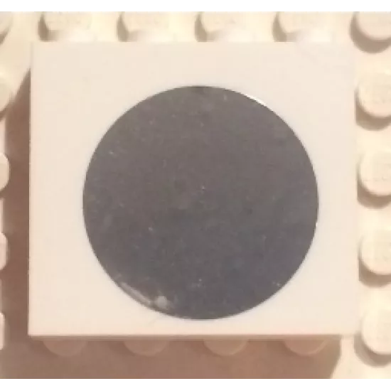 Panel 1 x 4 x 3 with Side Supports - Hollow Studs with Round Mirror Pattern (Sticker) - Set 41009