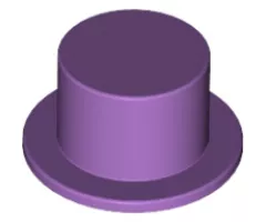 Minifigure, Headgear Hat, Top Hat