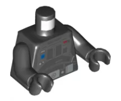 Torso SW Imperial Emigration Officer Jumpsuit Pattern / Black Arms / Black Hands