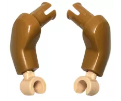 Arm Large with Pin, (Matching Left and Right) Pair with Light Nougat Hands