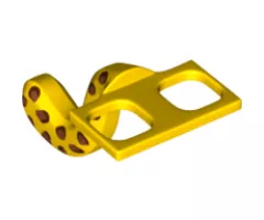 Minifigure, Body Wear Costume Tail Cat with Dark Orange Leopard Spots Pattern