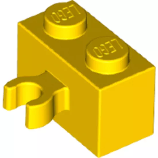 Brick, Modified 1 x 2 with Open O Clip Thick (Vertical Grip)