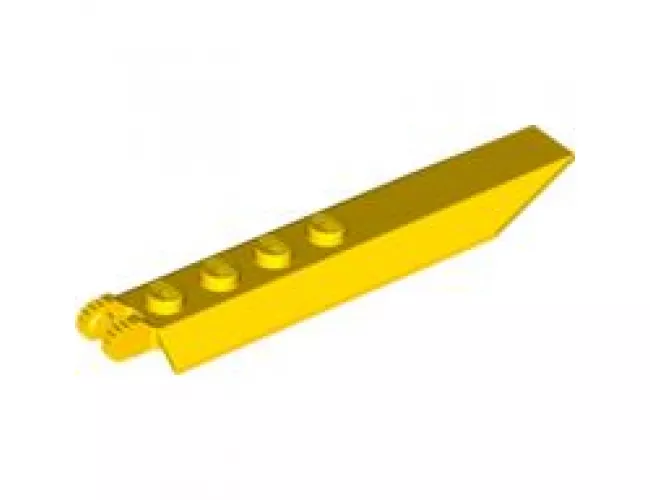 Hinge Plate 1 x 8 with Angled Side Extensions, 9 Teeth and Rounded Plate Underside