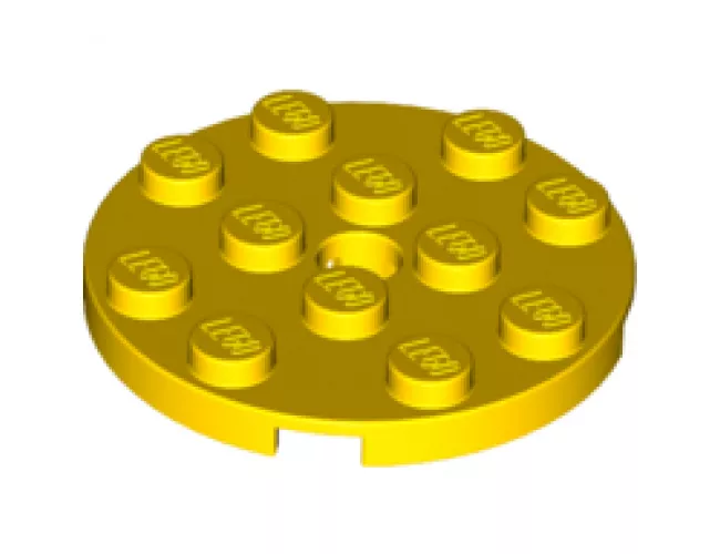 Plate, Round 4 x 4 with Hole