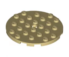 Plate, Round 6 x 6 with Hole