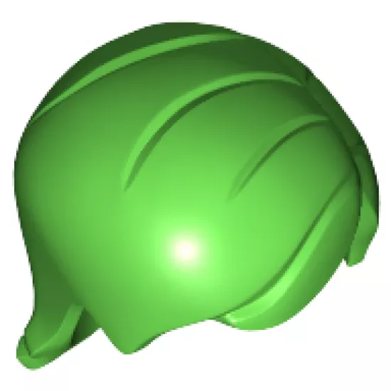 Minifigure, Hair Mid-Length with Side Part