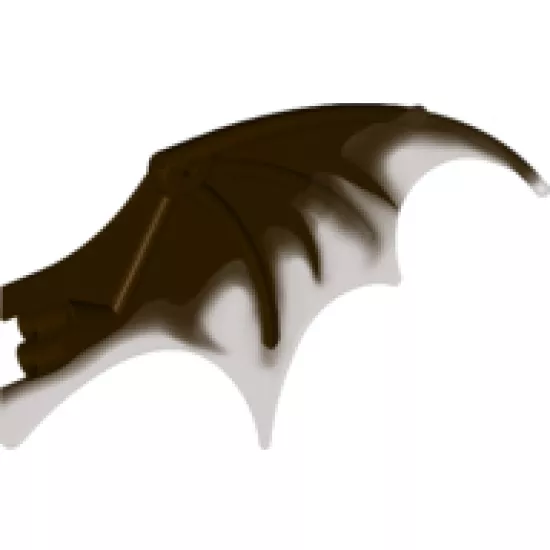 Animal, Body Part Dragon Wing 19 x 11 with Marbled Trans Black Trailing Edge Pattern