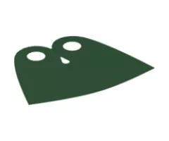 Minifigure, Body Wear Cape Cloth, Very Short, Tear-Drop Neck Cut - Spongy Stretchable Fabric