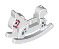 Duplo, Figure Wear & Utensil Rocking Horse with Spots and Bridle Pattern