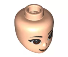 Mini Doll, Head Friends with Brown Asian Eyes, Medium Nougat Lips and Closed Mouth Pattern