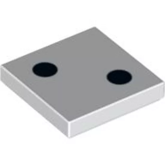 Tile 2 x 2 with 2 Black Dots Pattern