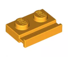 Plate, Modified 1 x 2 with Door Rail