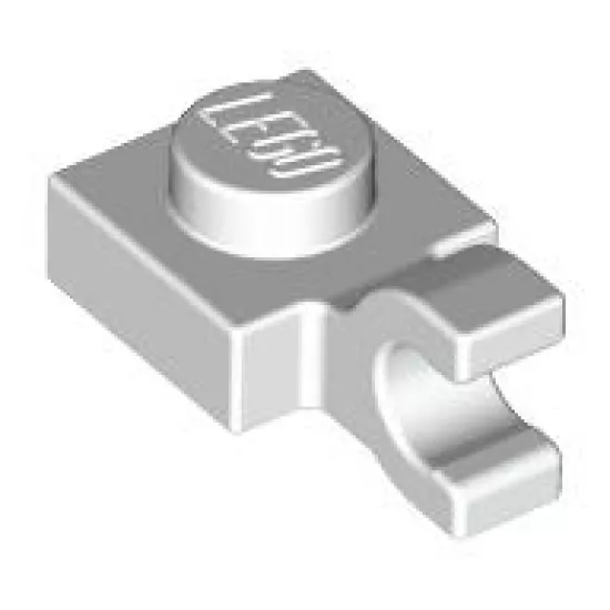 Plate, Modified 1 x 1 with Open O Clip (Horizontal Grip)
