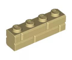 Brick, Modified 1 x 4 with Masonry Profile (Brick Profile)