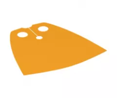 Minifigure, Body Wear Cape Cloth, Standard - Shiny Starched Fabric - Height 3.9 cm