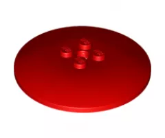 Dish 6 x 6 Inverted (Radar) - Solid Studs