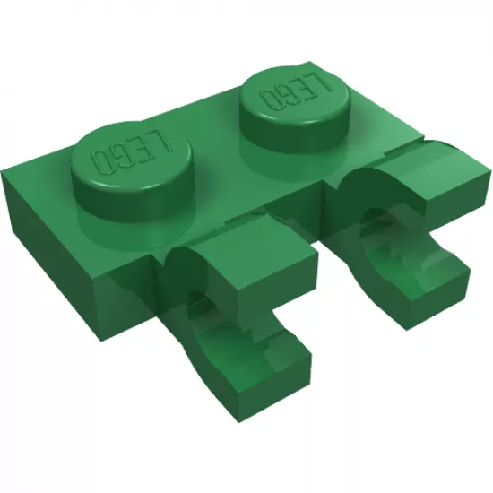 Plate, Modified 1 x 2 with 2 U Clips (Horizontal Grip)