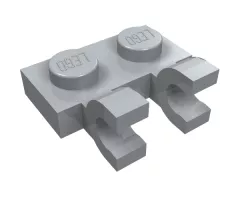 Plate, Modified 1 x 2 with 2 U Clips (Horizontal Grip)