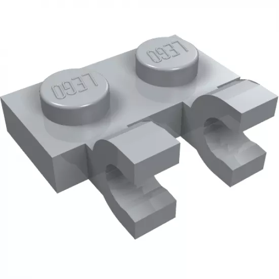 Plate, Modified 1 x 2 with 2 U Clips (Horizontal Grip)