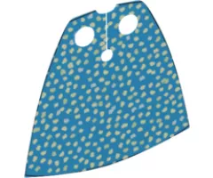 Minifigure, Body Wear Cape Cloth, Standard with Iridescent Dots Pattern