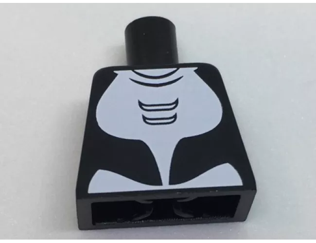Torso Orca with White Ventral Patch Pattern