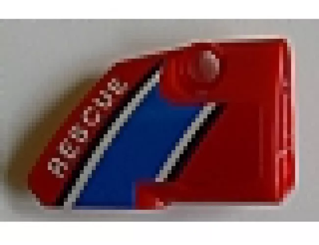 Technic, Panel Fairing # 2 Small Smooth Short, Side B With 'RESCUE' Pattern (Sticker) - Set 8068