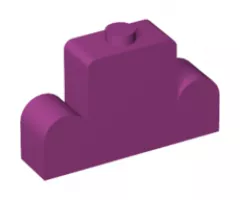 Brick, Modified 1 x 4 x 2 Center Stud Top