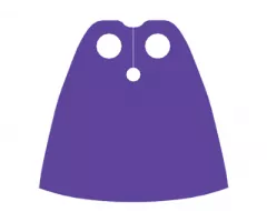 Minifigure, Body Wear Cape Cloth, Standard - Traditional Starched Fabric - Height 4 cm (22231)