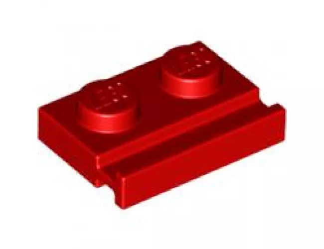 Plate, Modified 1 x 2 with Door Rail
