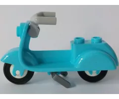 Riding Cycle Scooter with Dark Bluish Gray Stand and Light Bluish Gray Angular Handlebars