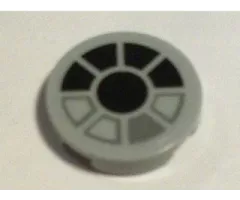 Tile, Round 2 x 2 with SW Millennium Falcon Cockpit Pattern (Sticker) - Set 7778