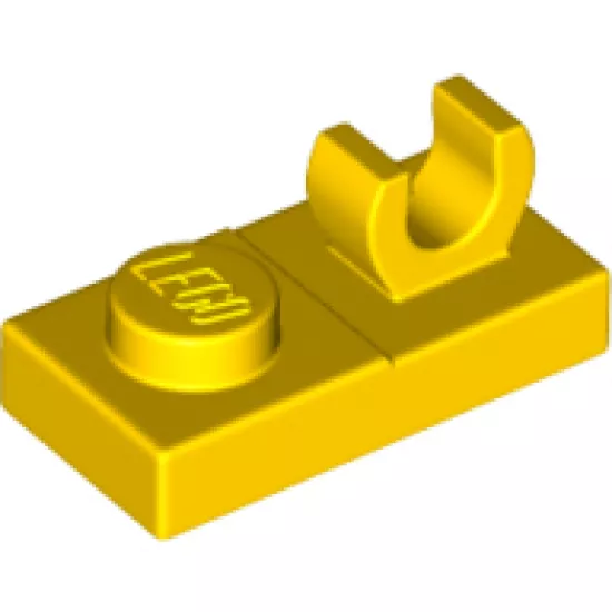 Plate, Modified 1 x 2 with Open O Clip on Top