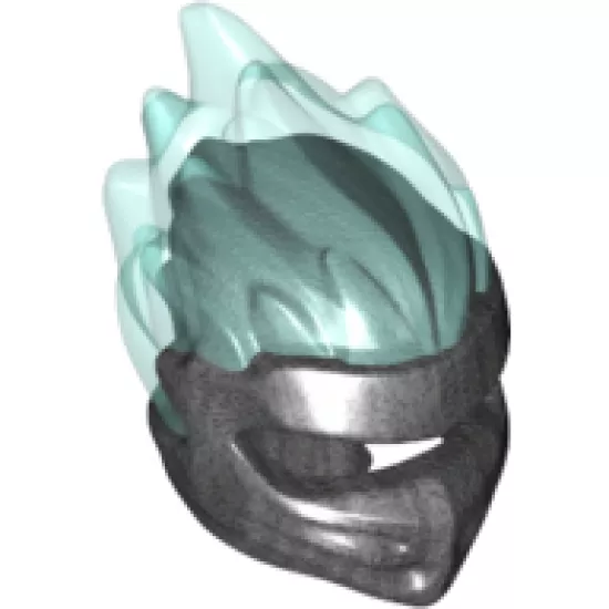 Minifigure, Headgear Ninjago Wrap Type 5 with Trans-Light Blue Energy Effect Pattern