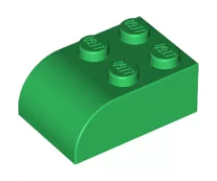 Slope, Curved 3 x 2 x 1 with Four Studs