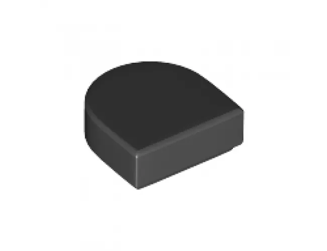 Tile, Round 1 x 1 Half Circle Extended (Stadium)