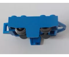 Vehicle, Base 4 x 5 Roller Coaster Car with 2 Dark Bluish Gray Wheel Roller Coaster (26021 / 24869)