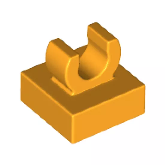 Tile, Modified 1 x 1 with Open O Clip
